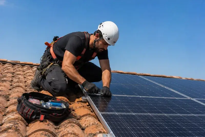 Maintenance et monitoring de panneaux solaires à Cournon