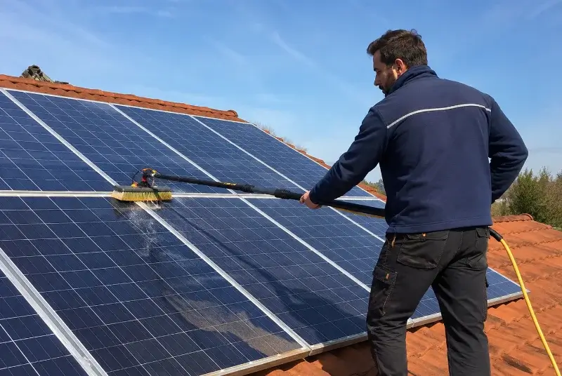 Nettoyage et entretien de panneaux solaires à Cournon